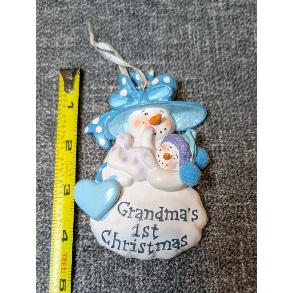 Grandma's 1st Christmas Snowman Ornament 5